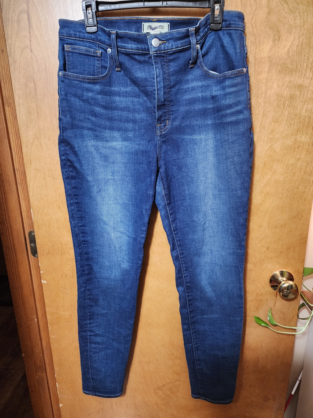 Madewell 10 Inch High Rise Skinny Stretch Denim Jeans Sz 31